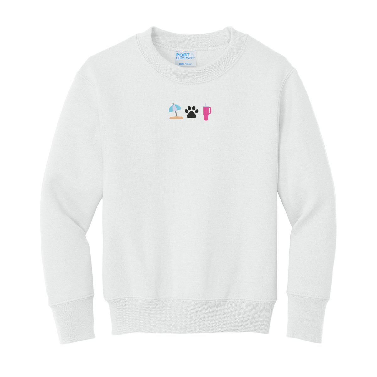 Kids Make It Yours™ 'Favorite Things Icons' Embroidered Sweatshirt