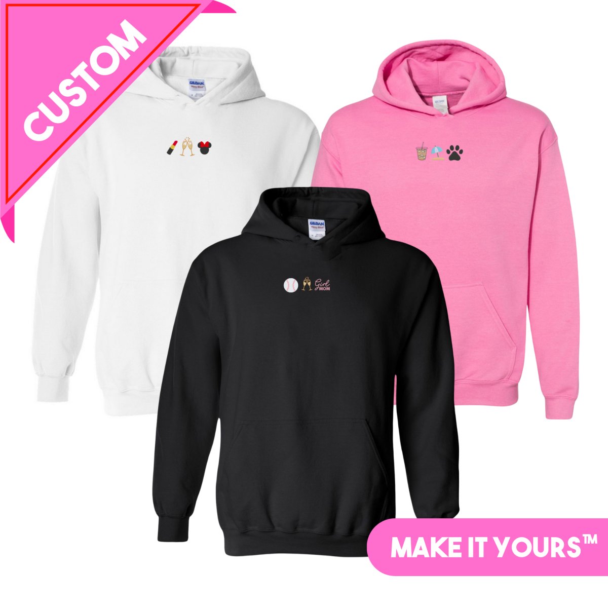 Make It Yours™ 'Favorite Things' Embroidered Hoodie