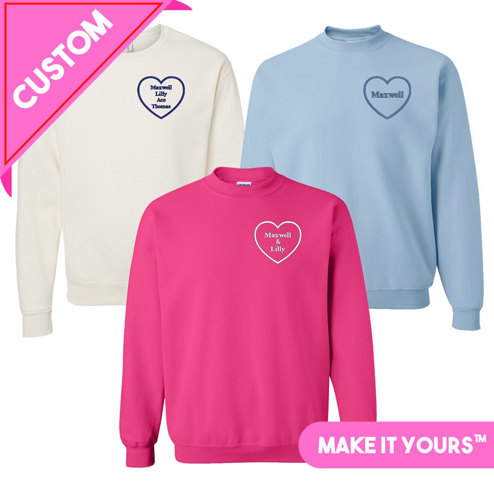 Make It Yours™ 'Heart Names' Crewneck Sweatshirt