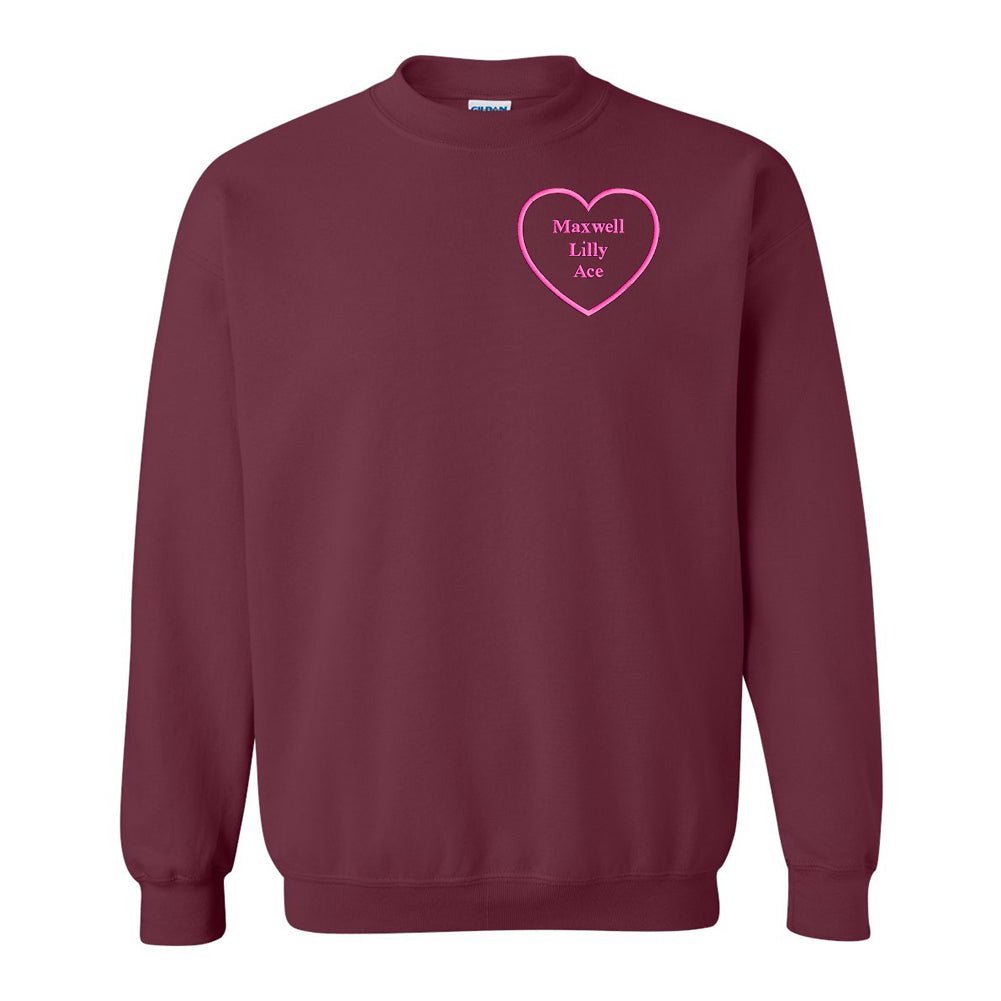 Make It Yours™ 'Heart Names' Crewneck Sweatshirt