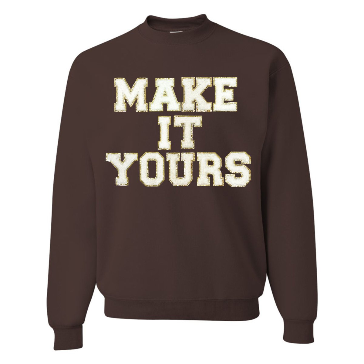 Make It Yours™ Letter Patch Gameday Crewneck Sweatshirt