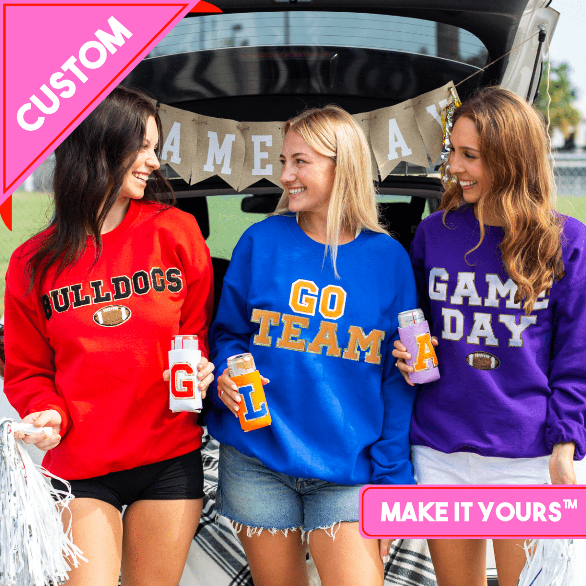 Make It Yours™ Letter Patch Gameday Crewneck Sweatshirt