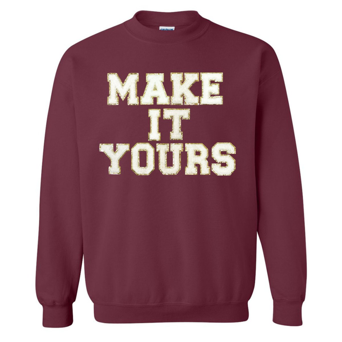 Make It Yours™ Letter Patch Gameday Crewneck Sweatshirt