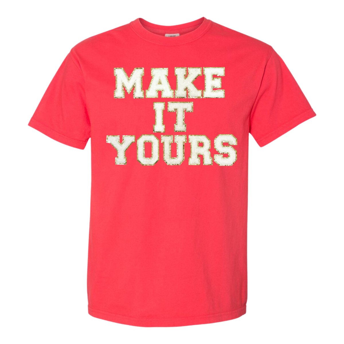 Make It Yours™ Letter Patch Neon T-Shirt