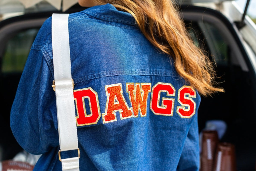 Make It Yours™ Letter Patch Oversized Denim Long Sleeve