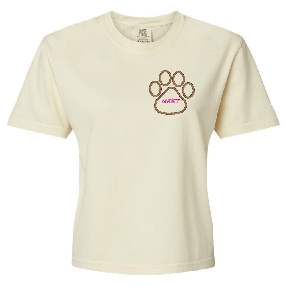 Make It Yours™ Paw Print Comfort Colors Boxy T-Shirt