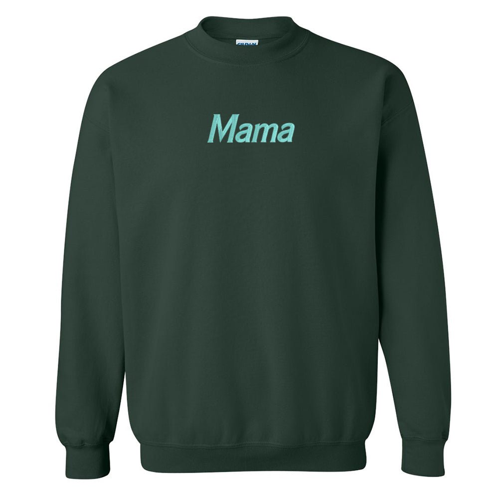 Mama Embroidered Crewneck Sweatshirt