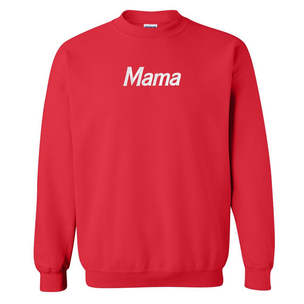 Mama Embroidered Crewneck Sweatshirt