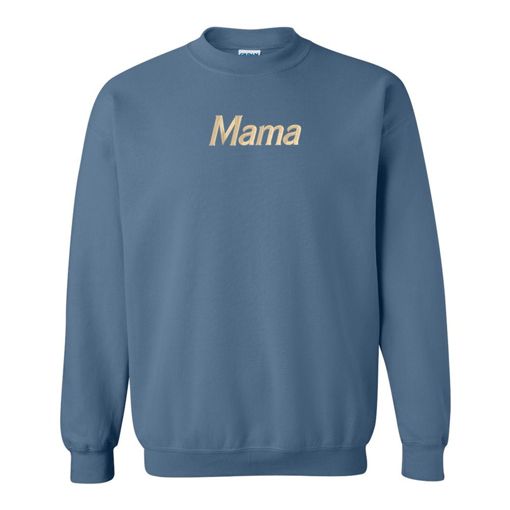 Mama Embroidered Crewneck Sweatshirt