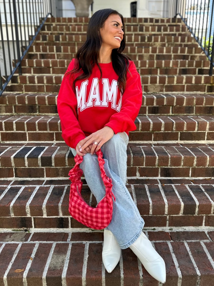 'Mama' PUFF Crewneck Sweatshirt