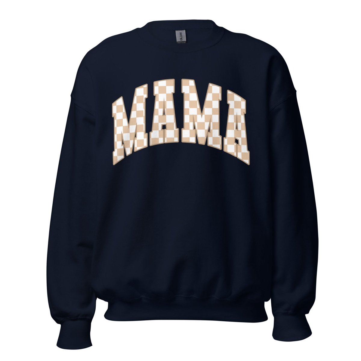 'Mama Tan Check' Crewneck Sweatshirt