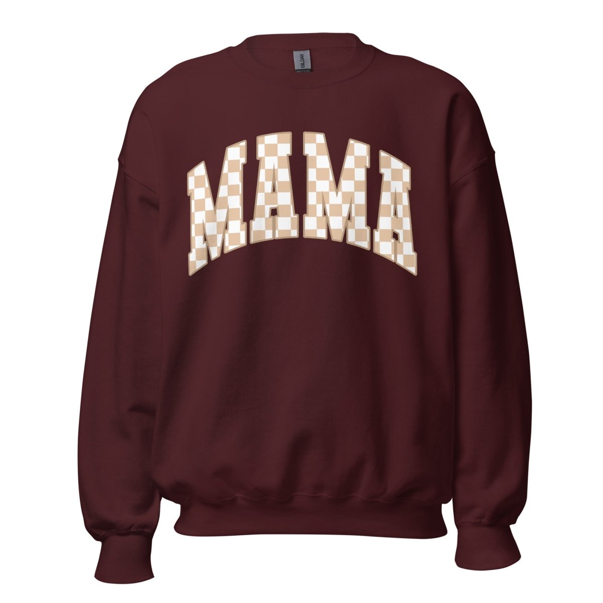 'Mama Tan Check' Crewneck Sweatshirt