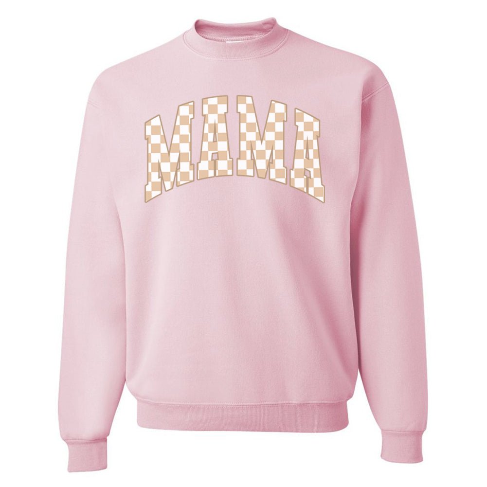 'Mama Tan Check' Crewneck Sweatshirt