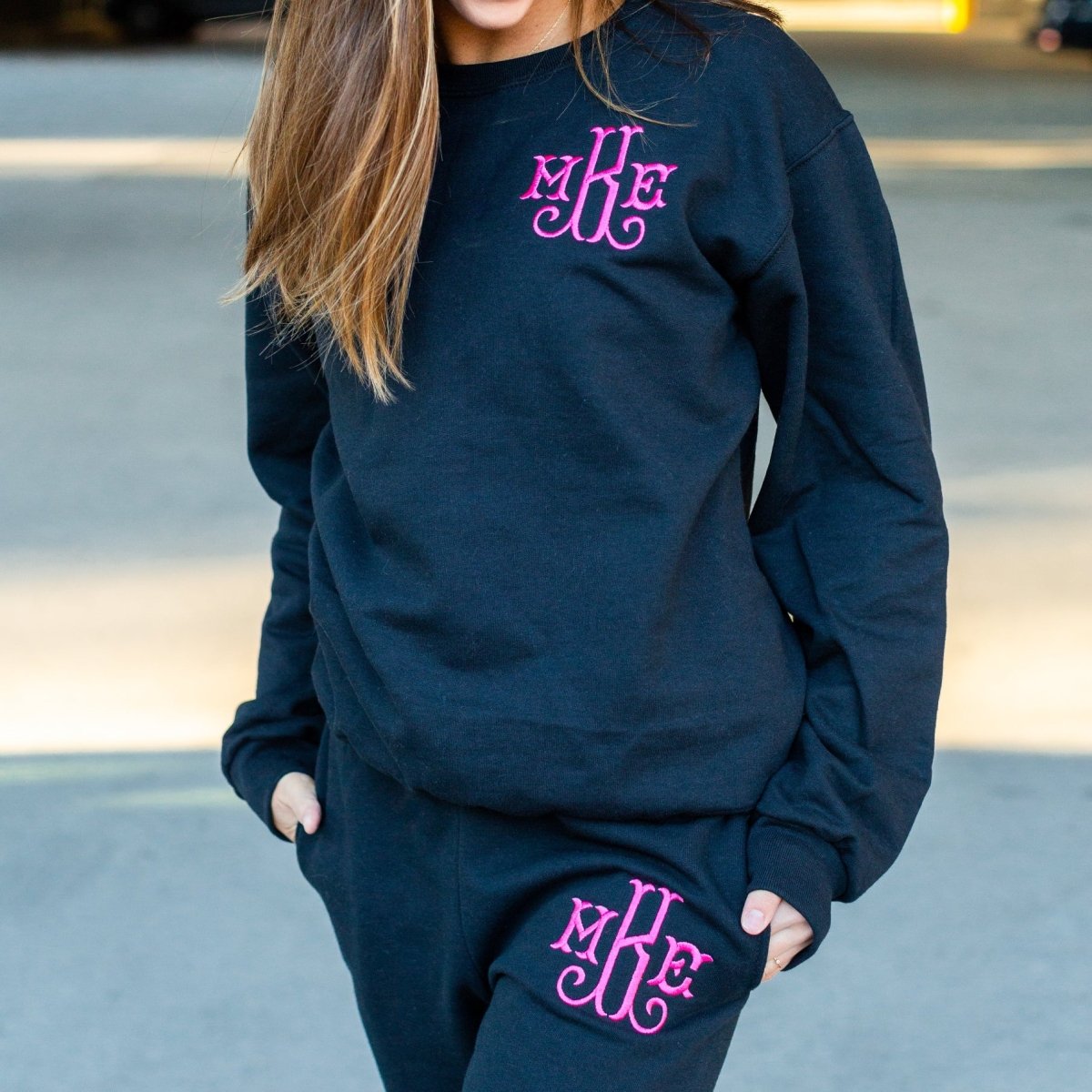 Monogrammed Jogger Sweat Set