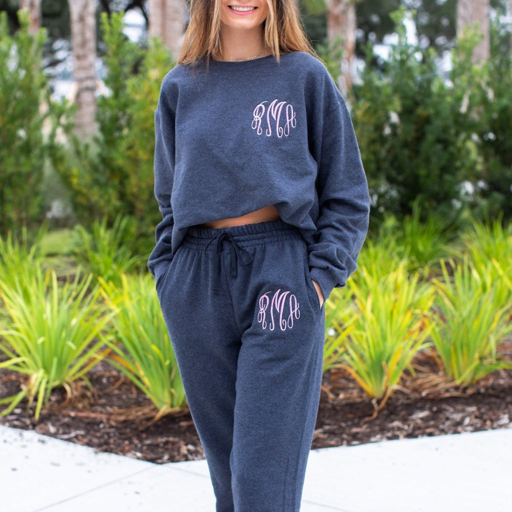 Monogrammed Jogger Sweat Set