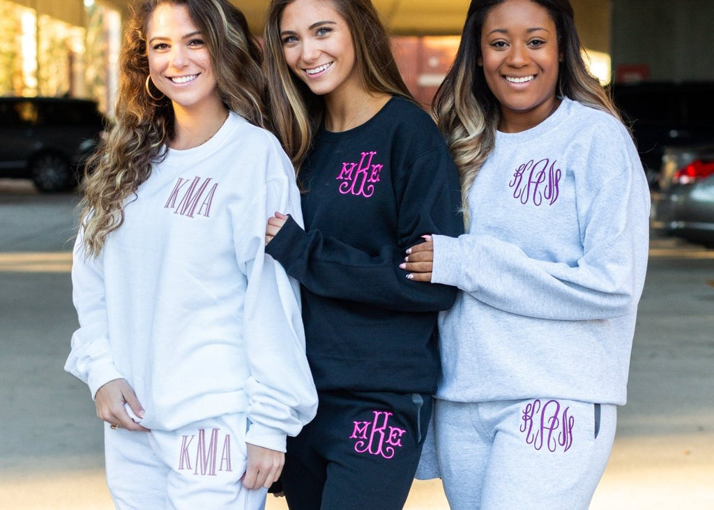 Monogrammed Jogger Sweat Set