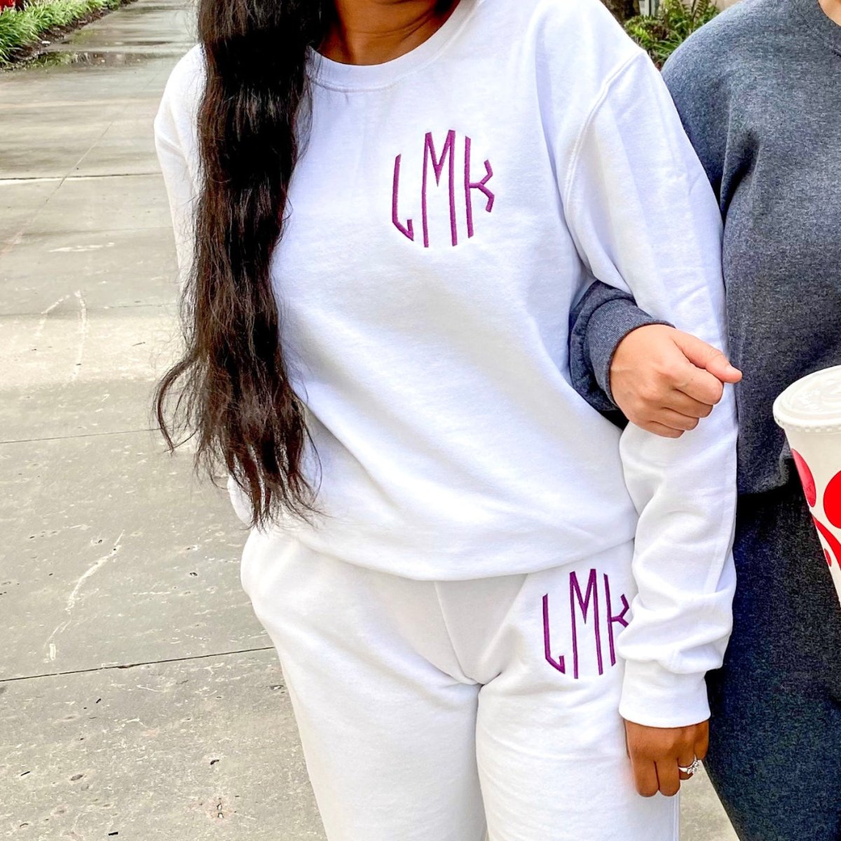 Monogrammed Jogger Sweat Set