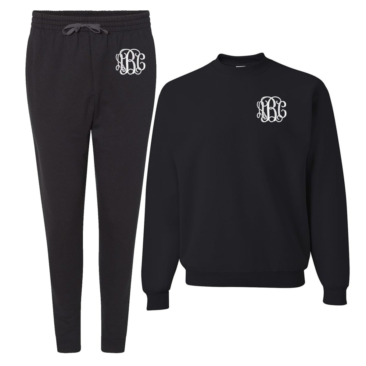 Monogrammed Jogger Sweat Set