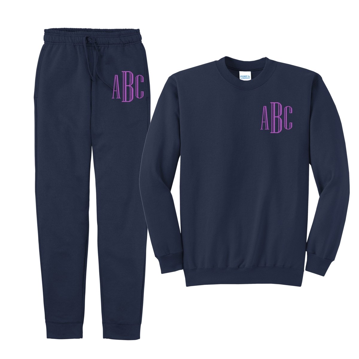 Monogrammed Jogger Sweat Set