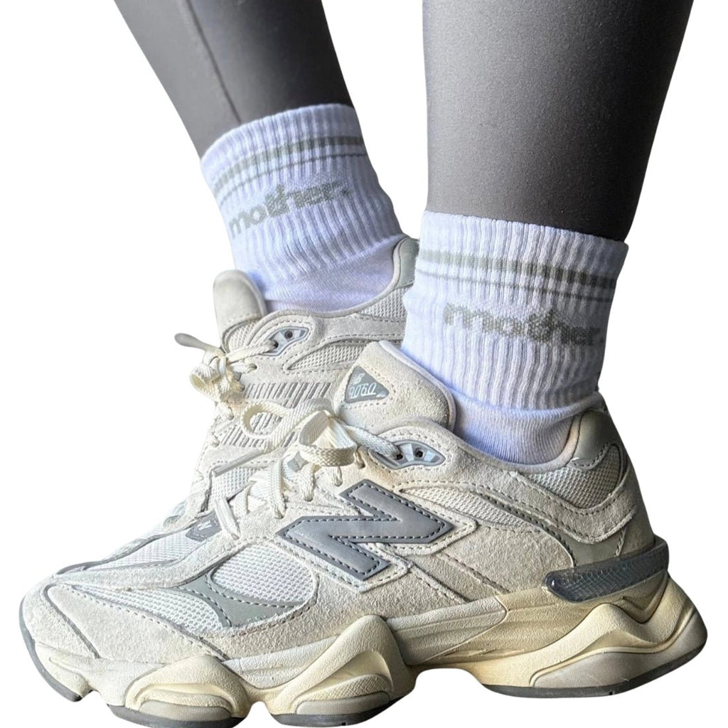 'Mother' Striped Crew Socks