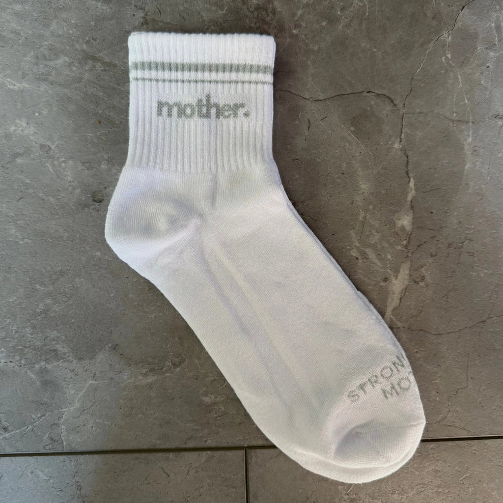 'Mother' Striped Crew Socks