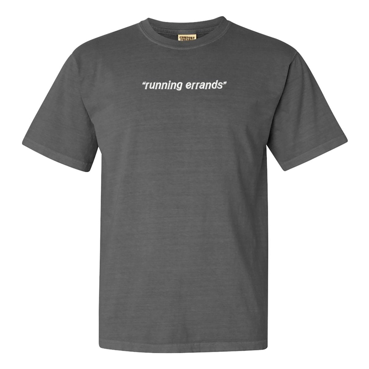 'Running Errands' Embroidered T-Shirt