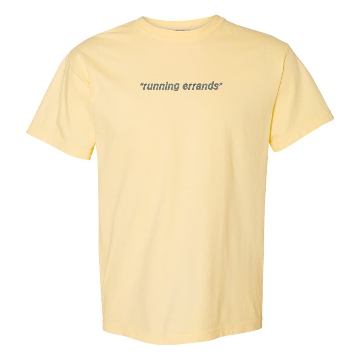 'Running Errands' Embroidered T-Shirt