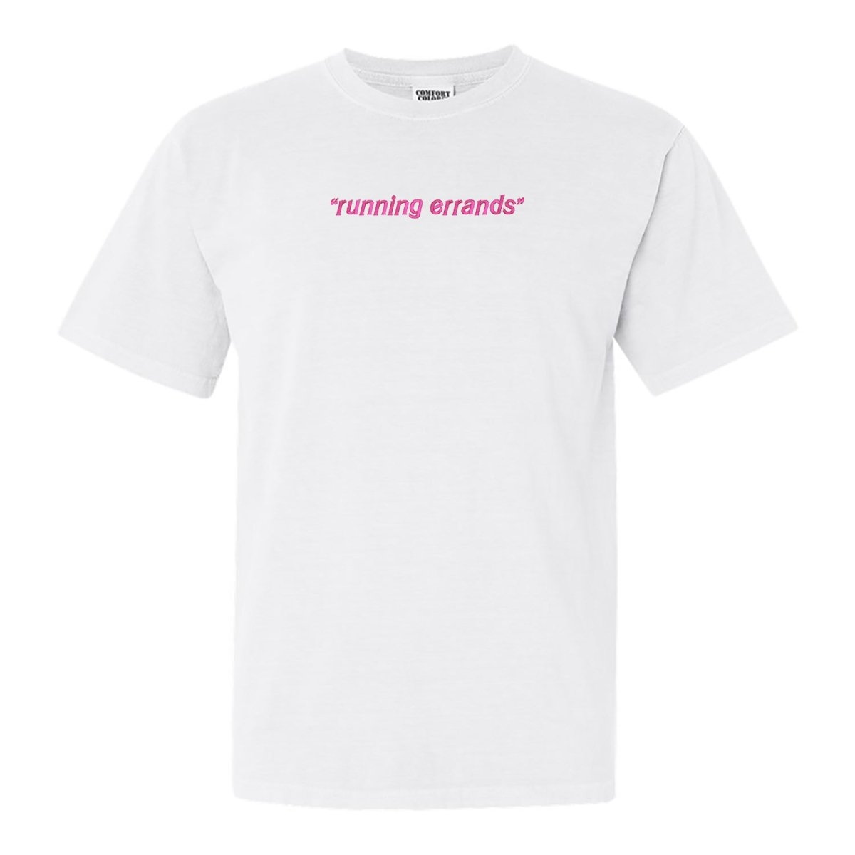 'Running Errands' Embroidered T-Shirt