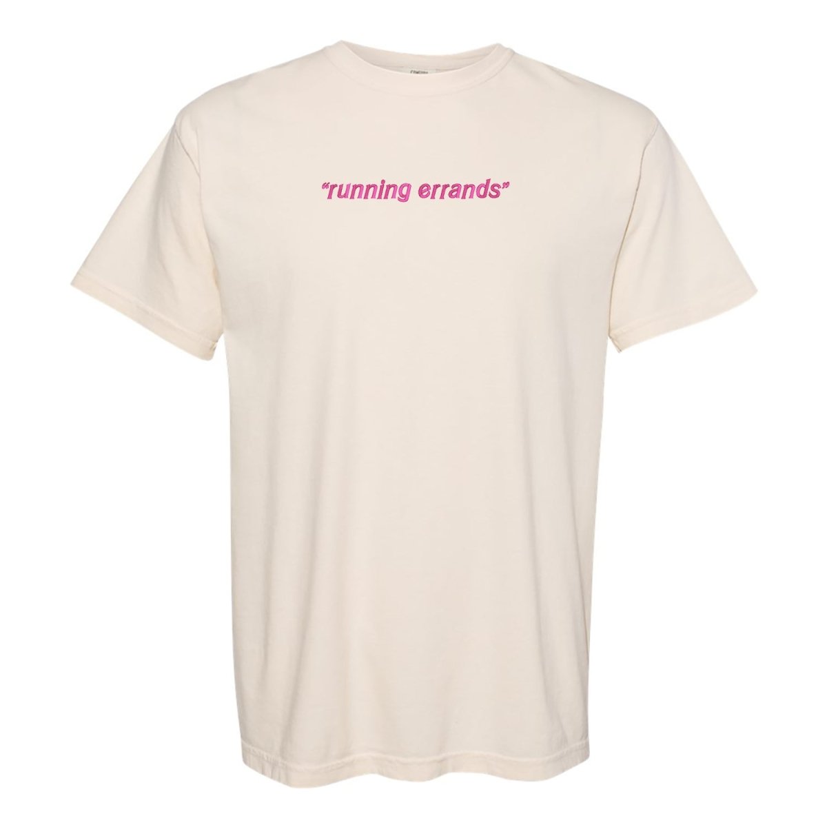 'Running Errands' Embroidered T-Shirt
